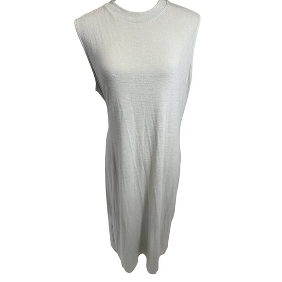 Prologue Mint Green Crewneck Sleeveless Midi Dress XL With Side Slits - Picture 1 of 8